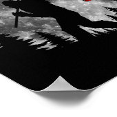 Bigfoot Amerikaanse vlag Sasquatch Patriottische 4 Poster (Hoek)