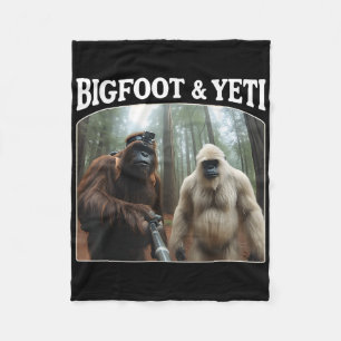 Bigfoot & Yeti Grappige Sasquatch Bigfoot Vlog Fleece Deken