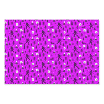 Bigfoot and Jackalope in de Bossen Pattern Paars