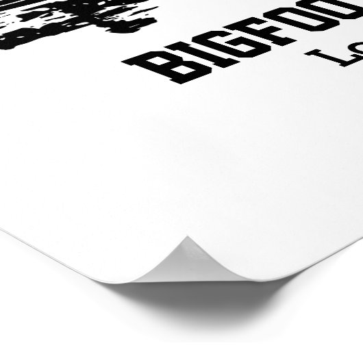 Bigfoot and Nessie Loch Ness Personalized Text Poster (Hoek)