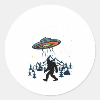 Bigfoot and UFO compracy Pals Night & Natuur Ronde Sticker