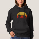 Bigfoot and Unicorn in one Retro Design Hoodie (Voorkant)