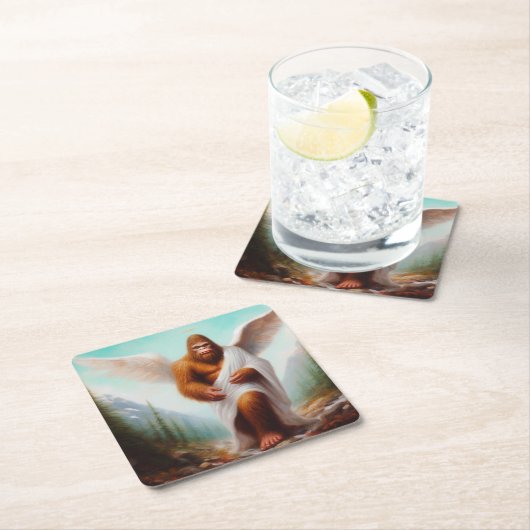 Bigfoot Angel Kartonnen Onderzetters (Insitu)