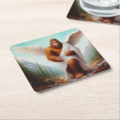 Bigfoot Angel Kartonnen Onderzetters (Schuin)