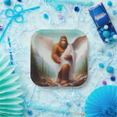 Bigfoot Angel Papieren Bordje (Feest)