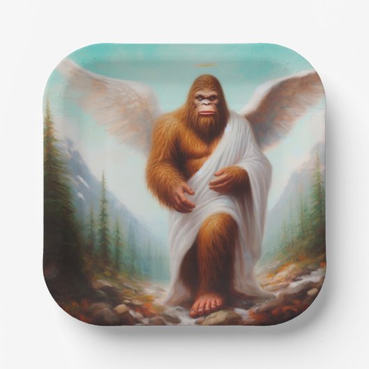Bigfoot Angel Papieren Bordje (Voorkant)