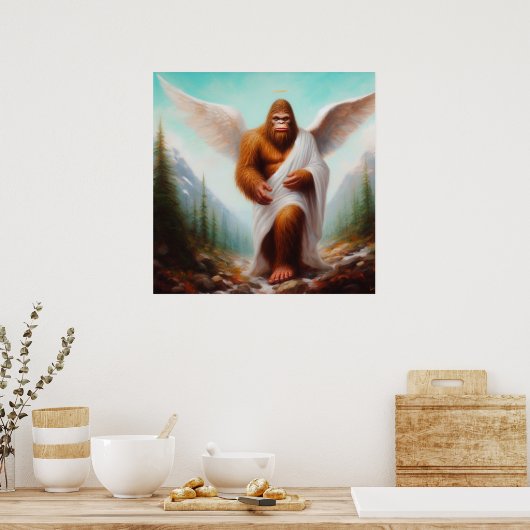 Bigfoot Angel Poster (Keuken)