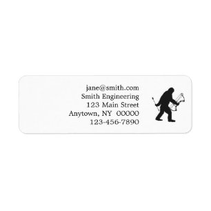 Bigfoot Archer silhouet Etiket