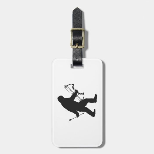 Bigfoot Archer silhouette Bagagelabel (Voorkant verticaal)