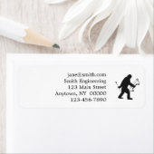 Bigfoot Archer silhouette Etiket (Insitu)