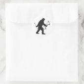 Bigfoot Archer silhouette Ronde Sticker (Tas)