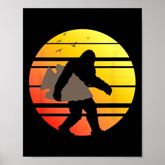 Bigfoot Arrowhead Hunting Indian Arrowhead Poster (Voorkant)