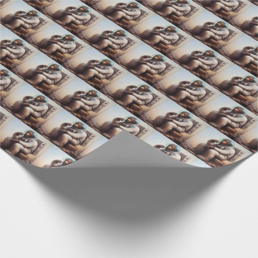 Bigfoot Astronaut Cadeaupapier (Hoek)