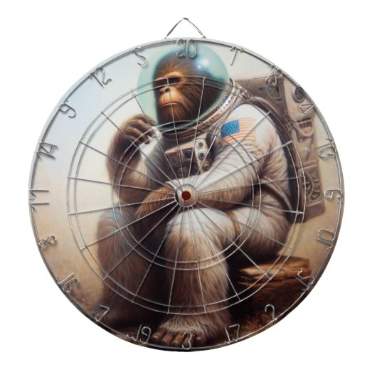 Bigfoot Astronaut Dartbord (Voorkant)