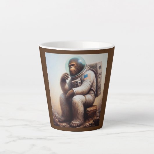 Bigfoot Astronaut Latte Mok (Voorkant)