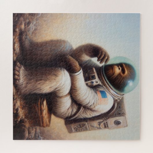 Bigfoot Astronaut Legpuzzel (Horizontaal)