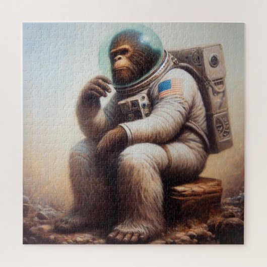 Bigfoot Astronaut Legpuzzel (Verticaal)
