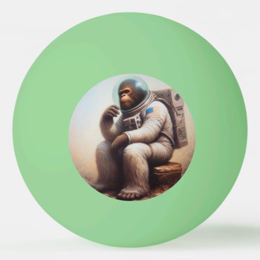 Bigfoot Astronaut Pingpongbal (Voorkant)