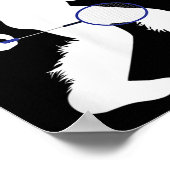 Bigfoot Badminton Player Sasquatch Shuttle Poster (Hoek)