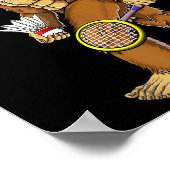 Bigfoot Badminton Shuttle Art Sports Poster (Hoek)