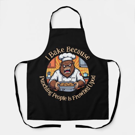 Bigfoot Baker Bak in Plaats van Slaan Schort (Voorkant)