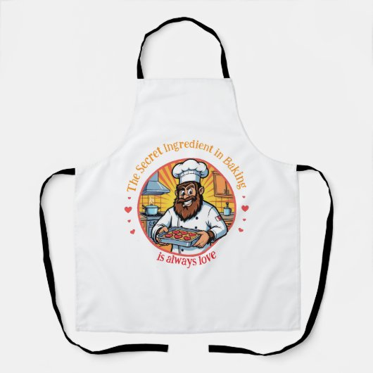 Bigfoot Baker Geheime Ingrediënt is Liefde Schort (Voorkant)