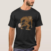 Bigfoot & Banjo - Sasquatch Silhouette Retro Blueg T-shirt (Voorkant)