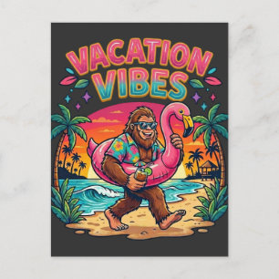 Bigfoot Beach Paradijs Vakantie Sfeer Zomer Briefkaart