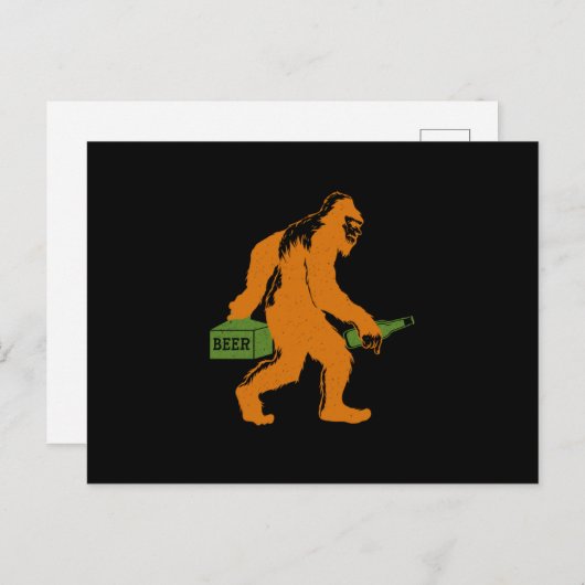 Bigfoot Beer Sasquatch Yeti Beer Lover Beer Bottle Briefkaart (Voorkant / Achterkant)