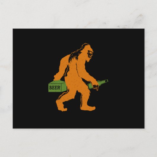 Bigfoot Beer Sasquatch Yeti Beer Lover Beer Bottle Briefkaart (Voorkant)