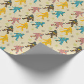 Bigfoot beige cadeaupapier (Hoek)