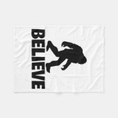 Bigfoot Believe Funny Believe Bigfoot  Fleece Deken (Voorkant (Horizontaal))