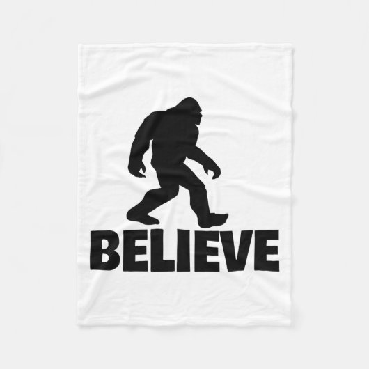 Bigfoot Believe Funny Believe Bigfoot  Fleece Deken (Voorkant)