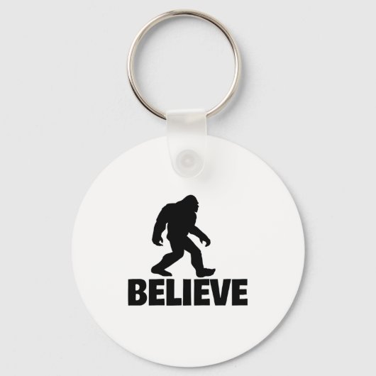 Bigfoot Believe Funny Believe Bigfoot  Sleutelhanger (Voorkant)