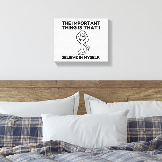 Bigfoot Believe In Myself Canvas Afdruk (Insitu (Slaapkamer))