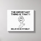 Bigfoot Believe In Myself Canvas Afdruk (Voorkant)