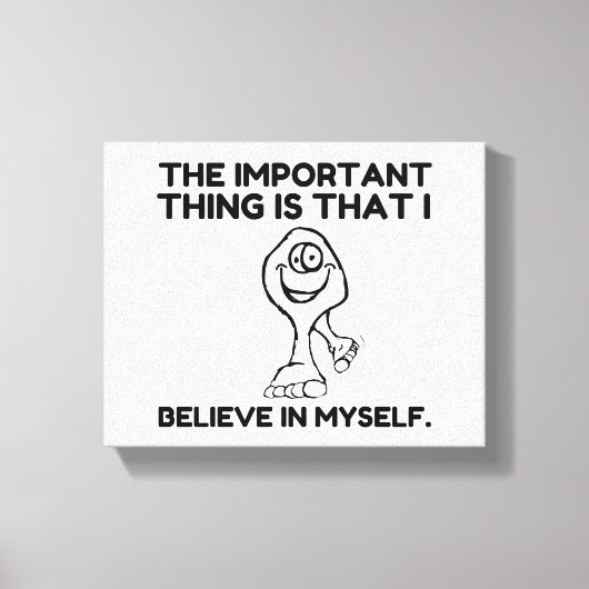 Bigfoot Believe In Myself Canvas Afdruk (Voorkant)