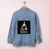Bigfoot Believe kerstShirt Denim Jacket (Hangar)