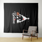 Bigfoot Believe kerstShirt Wandkleed (In Situ (horizontaal))