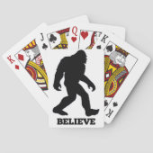 Bigfoot BELIEVE Sasquatch Speelkaarten (Achterkant)