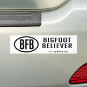 Bigfoot Believer Bumpersticker (Op auto)