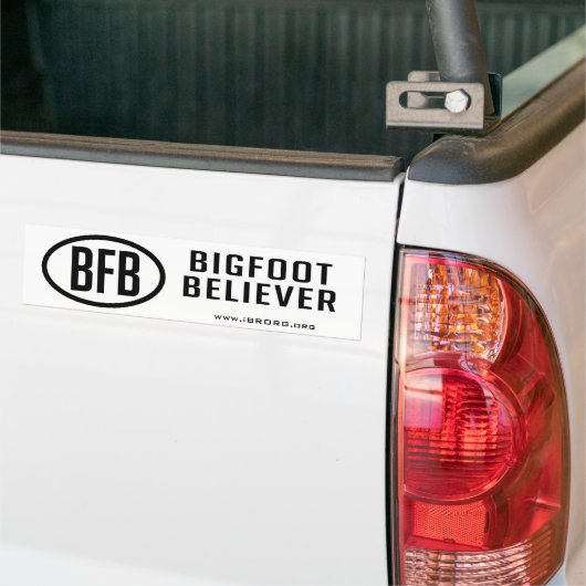 Bigfoot Believer Bumpersticker (Op Truck)