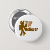 Bigfoot Believer Ronde Button 5,7 Cm (Voorkant /achterkant)
