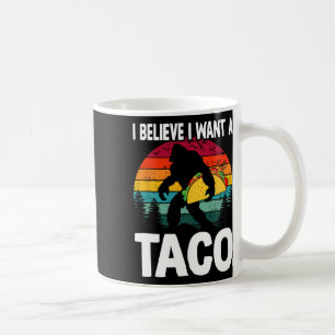 Bigfoot Believer wil Tacos Sasquatch Cinco de Ma Koffiemok