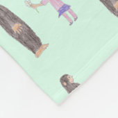 Bigfoot Believes in You Baby Blanket (Medium) Fleece Deken (Hoek)