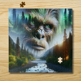 Bigfoot, Bergen, Rivier en Bos Legpuzzel