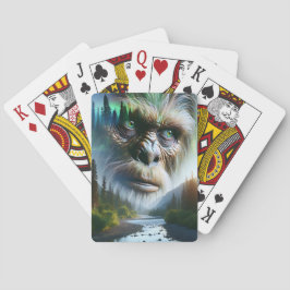 Bigfoot, Bergen, Rivier en Bos Pokerkaarten