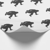 Bigfoot biersilhouet cadeaupapier (Hoek)