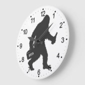 Bigfoot biersilhouet grote klok (Hoek)