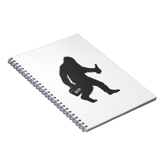 Bigfoot biersilhouet notitieboek (Rechterzijde)